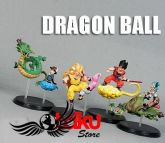 Dragon Ball - Goku, Bulma, Shenlong- Set com 4 peças