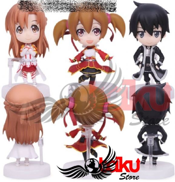 Sword Art Online - Chibis 3 peças