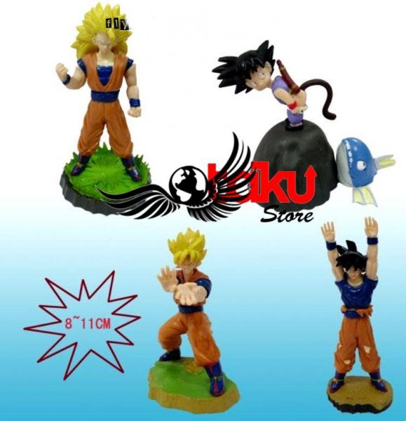 Dragon Ball - Goku fases - set 4 peças