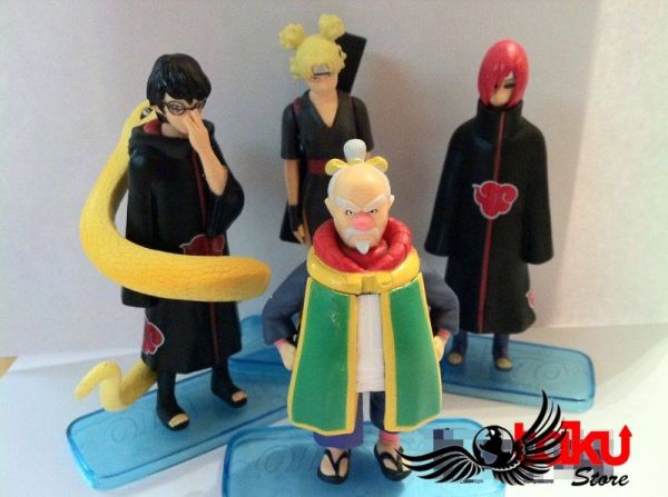 Naruto - Personagens - Set H com 4 peças