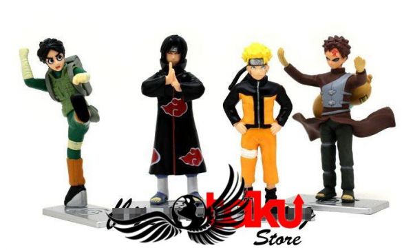 Naruto - Personagens - Set F com 4 peças