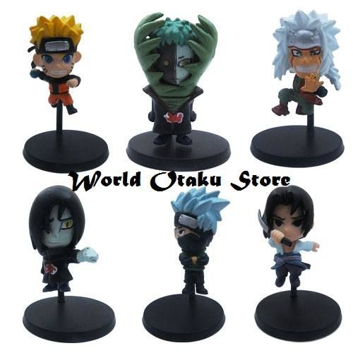 Naruto- Personagens - Set C com 6 peças