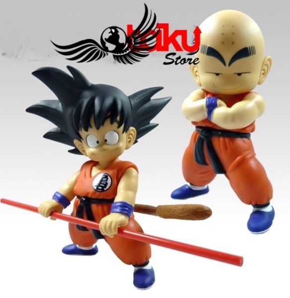 Dragon Ball - Jovem Goku + Jovem Kuririn - Set com 2 peças