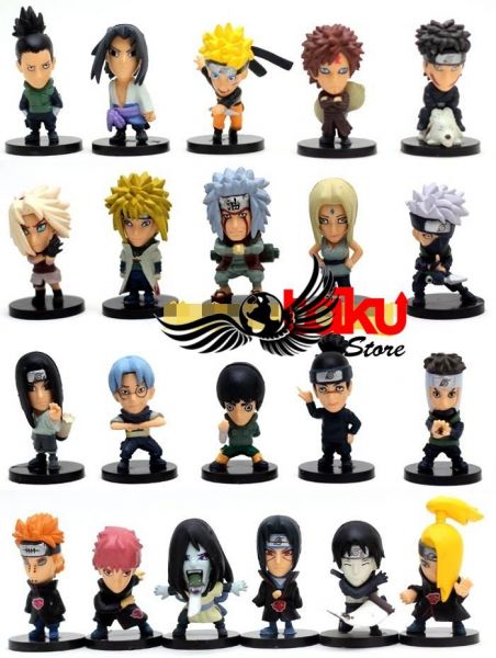 Naruto- Personagens - Set com 21 peças