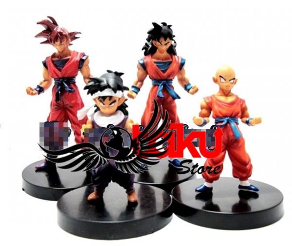 Dragon Ball - Goku, Gohan, Yamcha, Kuririn - Set com 4 peças