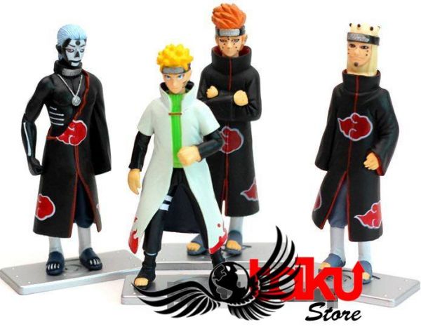 Naruto- Personagens - Set B com 4 peças