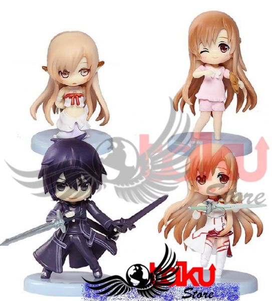 Sword Art Online - Chibis 4 peças