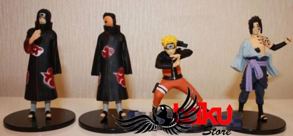 Naruto - Personagens - Set K com 4 peças