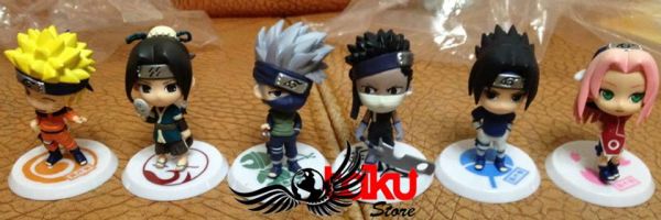 Naruto - Personagens - Set B com 6 peças