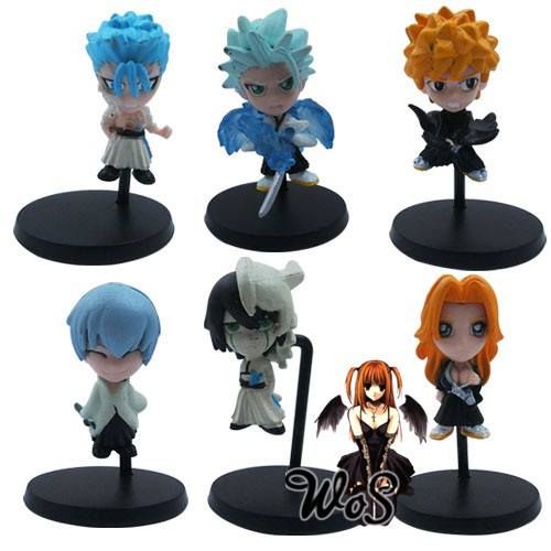 Bleach - personagens - set B com 6 peças