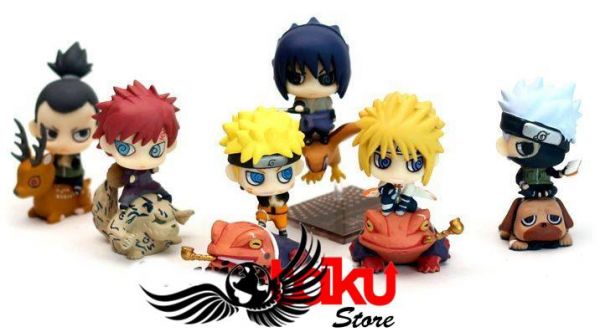 Naruto- Personagens - Set A com 6 peças